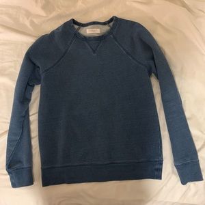 Everlane Light Indigo French Terry Crew (S)